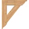 Ekena Millwork Traditional Traditional Smooth Bracket w/ Offset Brace, Western Red Cedar, 7 1/2"W x 28"D x 32"H BKT0806X28X32TRA01SWR - alternate 2